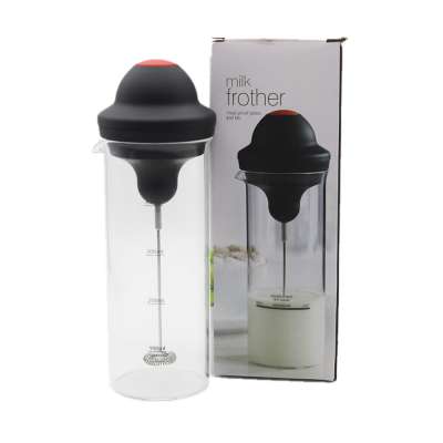 Battery Operated Stainless Steel Mixer Cup Milk Frother Automatic Electric